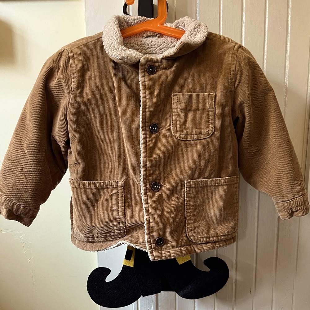 Zara Caramel Corduroy Boy Jacket